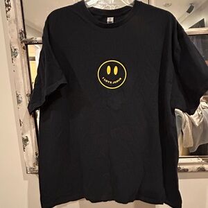 Black Tee with Yellow Graphic I love Jesus. XL.preowned.